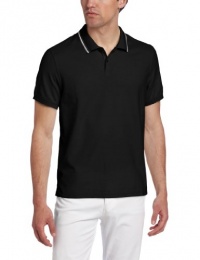 Calvin Klein Sportswear Men's Short Sleeve 2 Button Pique Polo With Tipped Collar Calvin Klein Sportswear Men's Short Sleeve 2 Button Pique Polo With Tipped Collar