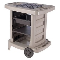 Suncast GC1500B Portable Outdoor Gardening Center with Interchangeable Shelves, Tool Storage And Utility Bin, Taupe Suncast GC1500B Portable Outdoor Gardening Center with Interchangeable Shelves, Tool Storage And Utility Bin, Taupe