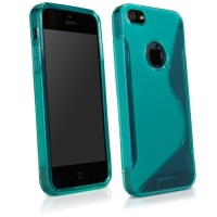 BoxWave Apple iPhone 5 DuoSuit - Slim-Fit Ultra Durable TPU Case with Stylish S Design on Back - Apple iPhone 5 Cases and Covers (Turquoise) BoxWave Apple iPhone 5 DuoSuit - Slim-Fit Ultra Durable TPU Case with Stylish S Design on Back - Apple iPhone 5 Cases and Covers (Turquoise)