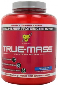 BSN True-Mass, Vanilla Ice Cream, 5.82 Pound BSN True-Mass, Vanilla Ice Cream, 5.82 Pound