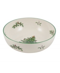 With an historic pattern starring the most cherished symbol of the season, Spode's Christmas Tree bowl is a festive gift to holiday dining. A full evergreen tree with baubles, tinsel and perfectly wrapped packages sets the table for celebration. With an historic pattern starring the most cherished symbol of the season, Spode's Christmas Tree bowl is a festive gift to holiday dining. A full evergreen tree with baubles, tinsel and perfectly wrapped packages sets the table for celebration.