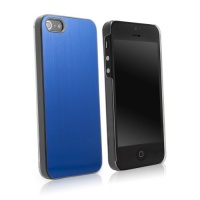 BoxWave Minimus Brushed Aluminum Apple iPhone 5 Case - Ultra Low Profile, Slim Fit Premium Quality Snap Shell Cover with Polished Brushed Aluminum Back Cover - Apple iPhone 5 Cases and Covers (Blue) BoxWave Minimus Brushed Aluminum Apple iPhone 5 Case - Ultra Low Profile, Slim Fit Premium Quality Snap Shell Cover with Polished Brushed Aluminum Back Cover - Apple iPhone 5 Cases and Covers (Blue)