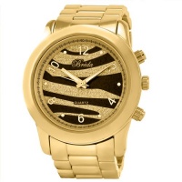 Breda Women's 2308-GoldZebra Jordan Oversized Boyfriend Gold Zebra Watch Breda Women's 2308-GoldZebra Jordan Oversized Boyfriend Gold Zebra Watch