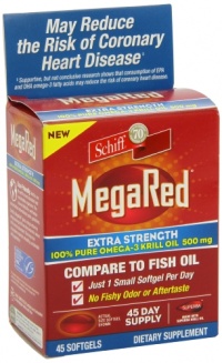 Schiff MegaRed Softgels, Extra Strength, 45 Count Schiff MegaRed Softgels, Extra Strength, 45 Count