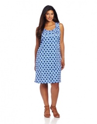 Jones New York Women's Plus-Size Printed Scoop Tank Dress With Ruffles Jones New York Women's Plus-Size Printed Scoop Tank Dress With Ruffles