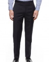 Calvin Klein Mens Dress Pants 32 x 30 Flat Front Navy Blue Trousers