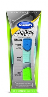 Dr. Scholl's Active Series Replacement Insole Men's, 7&1/2 - 10 Dr. Scholl's Active Series Replacement Insole Men's, 7&1/2 - 10