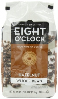 Eight O'Clock Coffee, Hazelnut Whole Bean, 33-Ounce Bag Eight O'Clock Coffee, Hazelnut Whole Bean, 33-Ounce Bag