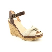 Aqua 217/11 Womens Size 7 Brown Platform Sandals Open Toe Textile Wedges Shoes Aqua 217/11 Womens Size 7 Brown Platform Sandals Open Toe Textile Wedges Shoes