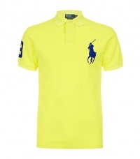 Ralph Lauren Custom-Fit * Big Pony S/S * YELLOW/DARK BLUE PONY - XL Polo shirt Ralph Lauren Custom-Fit * Big Pony S/S * YELLOW/DARK BLUE PONY - XL Polo shirt