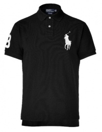 Ralph Lauren Custom-Fit Big Pony S/S BLACK/WHITE PONY M Polo shirt Ralph Lauren Custom-Fit Big Pony S/S BLACK/WHITE PONY M Polo shirt