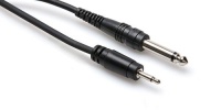 Hosa Cable CMP310 1/8 inch TS to 1/4 Inch TS Adapter Cable - 10 Foot Hosa Cable CMP310 1/8 inch TS to 1/4 Inch TS Adapter Cable - 10 Foot
