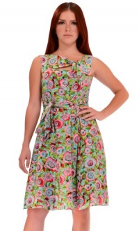 Nanette Lepore Women's Sunkissed Floral Dress Icy Blue Multi 0 Nanette Lepore Women's Sunkissed Floral Dress Icy Blue Multi 0