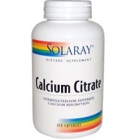 Solaray - Calcium Citrate, 1000 mg, 120 capsules Solaray - Calcium Citrate, 1000 mg, 120 capsules