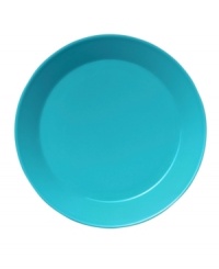 With a minimalist design and unparalleled durability, Teema dinner plates make preparing and serving meals a cinch. Featuring a sleek, angled edge in glossy turquoise-colored porcelain by Kaj Franck for Iittala. With a minimalist design and unparalleled durability, Teema dinner plates make preparing and serving meals a cinch. Featuring a sleek, angled edge in glossy turquoise-colored porcelain by Kaj Franck for Iittala.