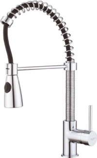 Kraus KPF-1612 Single Lever Pull Out Kitchen Faucet, Chrome Kraus KPF-1612 Single Lever Pull Out Kitchen Faucet, Chrome