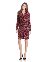Anne Klein Women's Leo Animal-Print Belted Dress Anne Klein Women's Leo Animal-Print Belted Dress