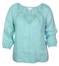 Charter Club Women's Magnolia Grove Linen Blouse