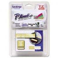 1/2 White On Satin Gold Tape 1/2 White On Satin Gold Tape