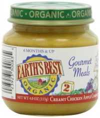 Earth's Best Organic 2nd Gourmet Meals, Variety Pack, 4-Ounce Jars (Pack of 12) Earth's Best Organic 2nd Gourmet Meals, Variety Pack, 4-Ounce Jars (Pack of 12)