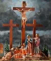 4 Piece Light Crucifixion Scene Set