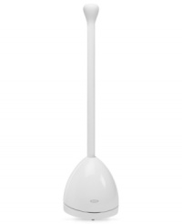 Pair this OXO Toilet Plunger and Canister with the OXO toilet brush for the perfect match! The plunger is designer to work on all toilets, including low-flush, and comes with the canister so you can store within easy reach. Includes a built-in drip tray to catch excess water. Pair this OXO Toilet Plunger and Canister with the OXO toilet brush for the perfect match! The plunger is designer to work on all toilets, including low-flush, and comes with the canister so you can store within easy reach. Includes a built-in drip tray to catch excess water.