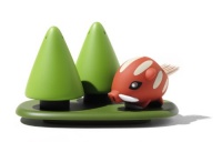 A di Alessi Forest Gump 3-Piece Condiment Server