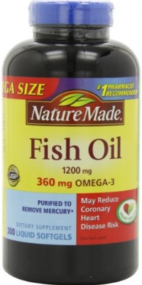 Nature Made Fish Oil Omega-3 1200mg, 300 Softgels Nature Made Fish Oil Omega-3 1200mg, 300 Softgels