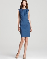 Jewel tones are this season's answer to classic black. Work the trend in vibrant style with a dazzling Lafayette 148 New York sheath dress, finished with delicate pleats for effortless elegance. Jewel tones are this season's answer to classic black. Work the trend in vibrant style with a dazzling Lafayette 148 New York sheath dress, finished with delicate pleats for effortless elegance.