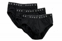 Hugo Boss Men's 3-Pair 100% Cotton Traditional BM Brief Underwear Hugo Boss Men's 3-Pair 100% Cotton Traditional BM Brief Underwear