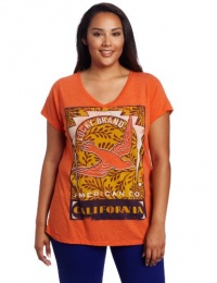 Lucky Brand Women's Plus-Size Bird Matchbook Tee