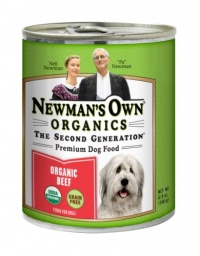 Newman's Own Organics Beef Grain-Free for Dogs, 12-Ounce Cans (Pack of 12) Newman's Own Organics Beef Grain-Free for Dogs, 12-Ounce Cans (Pack of 12)