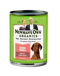 Newman's Own Organics Chicken Formula for Dogs, 12.7-Ounce Cans (Pack of 12) Newman's Own Organics Chicken Formula for Dogs, 12.7-Ounce Cans (Pack of 12)