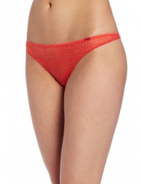 Calvin Klein Women's Shimmy Thong, Sour Cherry, Large Calvin Klein Women's Shimmy Thong, Sour Cherry, Large