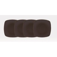 Colorwave 6.5 Mini Quad Plate (Set of 4) Color: Chocolate Colorwave 6.5 Mini Quad Plate (Set of 4) Color: Chocolate