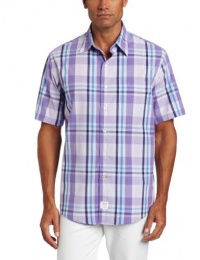 IZOD Men's Short Sleeve Saltwater Poplin Shirt IZOD Men's Short Sleeve Saltwater Poplin Shirt