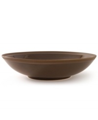 Rich chocolate hues and a dashing coupe shape give this collection from Calvin Klein undeniably chic style. The Tonal Edge dinnerware features lush brown glaze over fine porcelain with a matte bisque rim to create a duality of color. Rich chocolate hues and a dashing coupe shape give this collection from Calvin Klein undeniably chic style. The Tonal Edge dinnerware features lush brown glaze over fine porcelain with a matte bisque rim to create a duality of color.