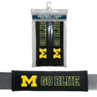 Michigan Wolverines Velour Seat Belt Pads Michigan Wolverines Velour Seat Belt Pads