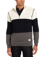 Nautica Men's Colorblock Quarter Zip Jersey