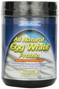 MRM All Natural Egg White Protein,French Vanilla 24 Ounce