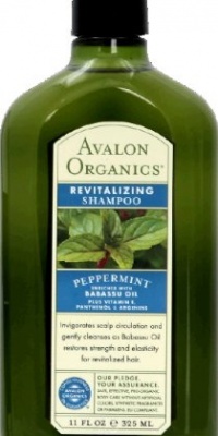 Avalon Organics Strengthening Shampoo, Peppermint, 11 oz, 2 pk