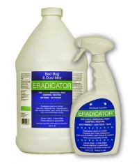Bed Bug, Dust Mite ERADICATOR Combo 24oz ready to use spray with 1 Gallon refill, natural solution that safely removes bugs, scientific efficacy test proven - 24oz & 128oz COMBO ready to use spray Bed Bug, Dust Mite ERADICATOR Combo 24oz ready to use spray with 1 Gallon refill, natural solution that safely removes bugs, scientific efficacy test proven - 24oz & 128oz COMBO ready to use spray