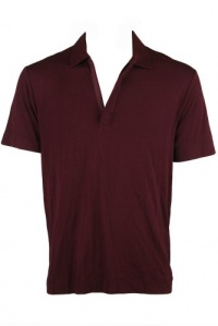 Perry Ellis Mens Stretchy Short Sleeve V Neck Zipper Shirt Perry Ellis Mens Stretchy Short Sleeve V Neck Zipper Shirt