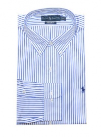 Ralph Lauren Men Custom Fit Stripe Pony Logo Dress Shirt Ralph Lauren Men Custom Fit Stripe Pony Logo Dress Shirt