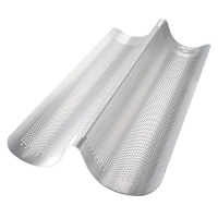 USA Pans 2-Well Perforated Italian Loaf Pan USA Pans 2-Well Perforated Italian Loaf Pan
