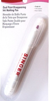Singer Dual Point Disappearing Ink Marking Pen, Purple Ink Singer Dual Point Disappearing Ink Marking Pen, Purple Ink