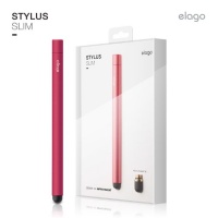 elago Stylus Slim for iPhone, iPad and Galaxy -World First Replaceable Tip (Extra Rubber Tip included) - Red Pink elago Stylus Slim for iPhone, iPad and Galaxy -World First Replaceable Tip (Extra Rubber Tip included) - Red Pink