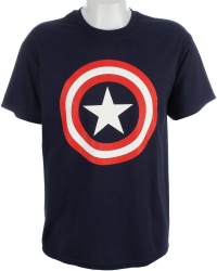 MARVEL CAPTAIN AMERICA DISTRESSED SHIELD S/S JERSEY T-SHIRT MARVEL CAPTAIN AMERICA DISTRESSED SHIELD S/S JERSEY T-SHIRT