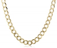 Men's 14k Yellow Gold 5.9mm Cuban Chain Necklace, 22