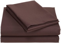 Divatex Home Fashions Microfiber Full Sheet Set, Dark Chocolate Divatex Home Fashions Microfiber Full Sheet Set, Dark Chocolate